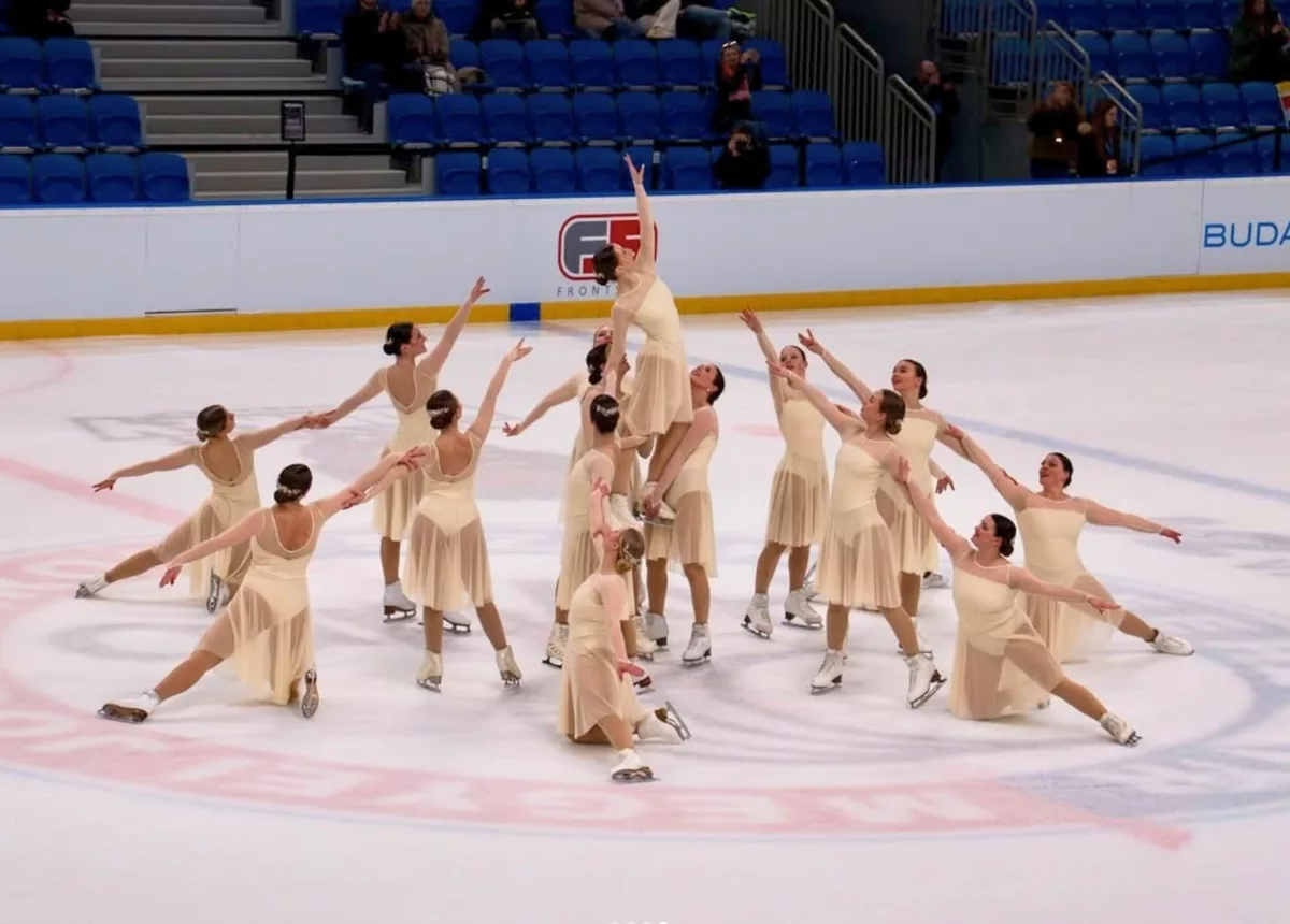 Colibris Vienna in its free skate.